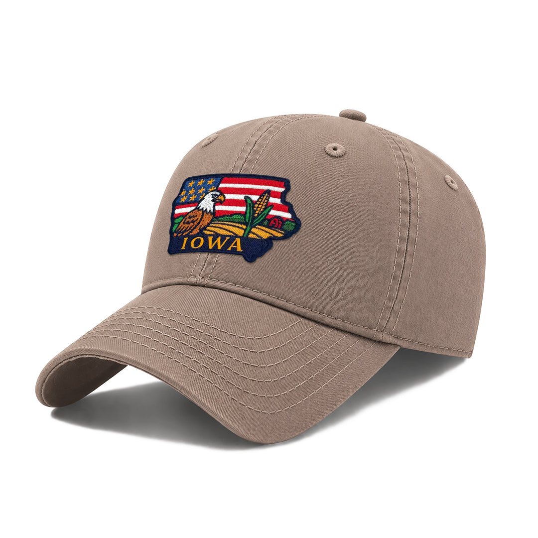 Iowa State Icons Low Profile Garment Wash Cotton Baseball Caps Mens Womens