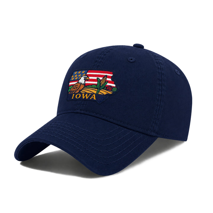 Iowa State Icons Low Profile Garment Wash Cotton Baseball Caps Mens Womens