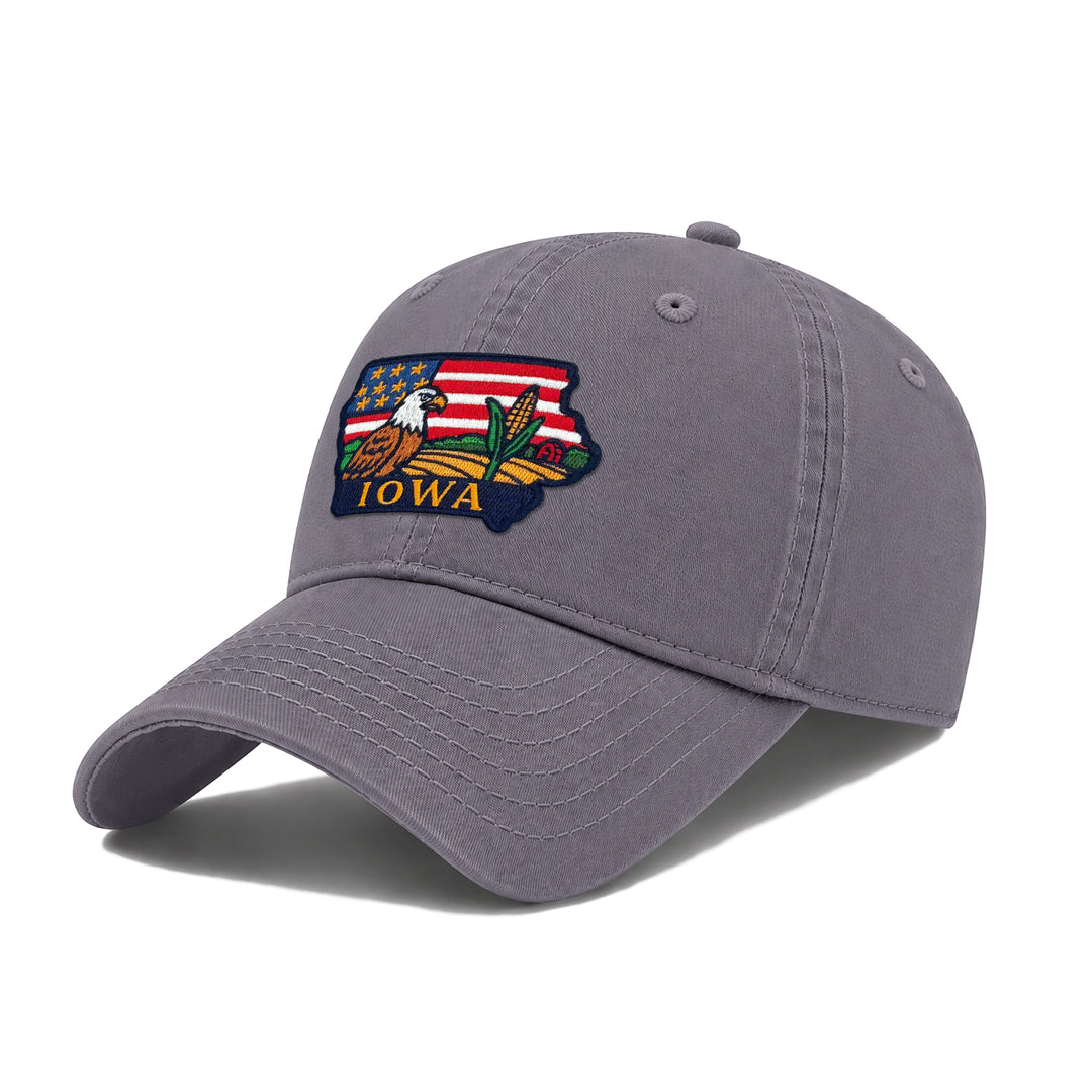 Iowa State Icons Low Profile Garment Wash Cotton Baseball Caps Mens Womens