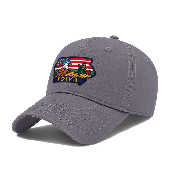 Iowa State Icons Low Profile Garment Wash Cotton Baseball Caps Mens Womens