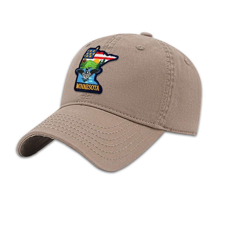 Minnesota State Embroidered Baseball Cap – Travel Souvenir Hat for Outdoor Adventures