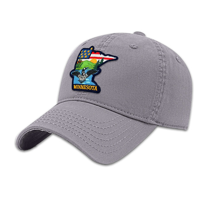Minnesota State Embroidered Baseball Cap – Travel Souvenir Hat for Outdoor Adventures