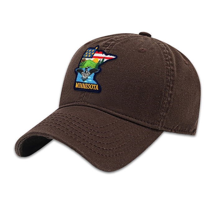 Minnesota State Embroidered Baseball Cap – Travel Souvenir Hat for Outdoor Adventures