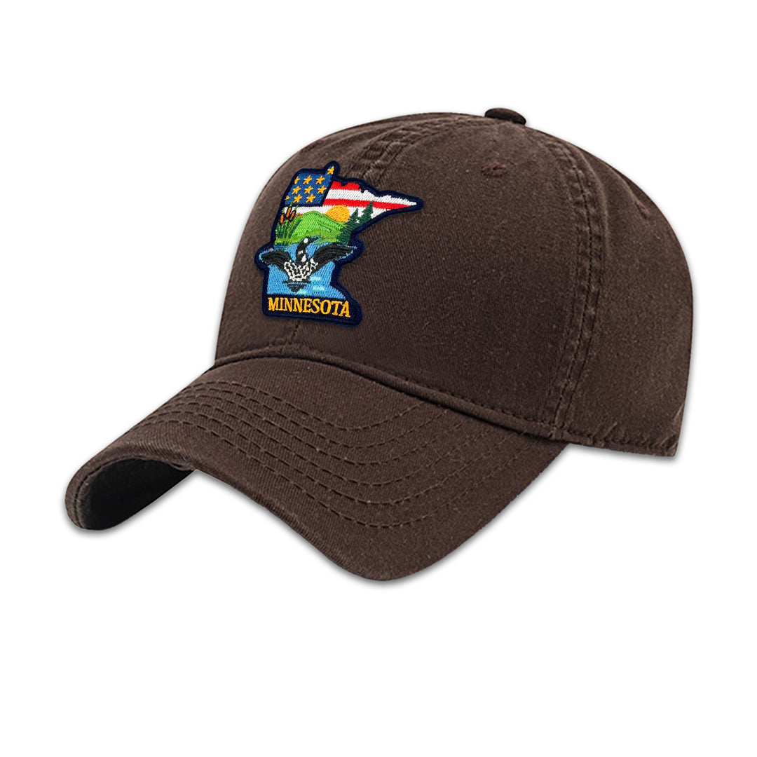 Minnesota State Embroidered Baseball Cap – Travel Souvenir Hat for Outdoor Adventures