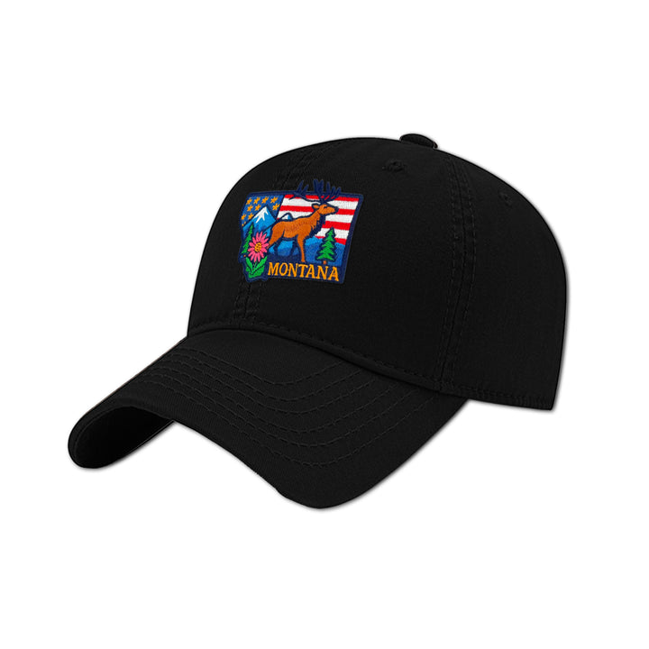 Montana Moose Mountain Baseball Cap for Outdoor Adventures
