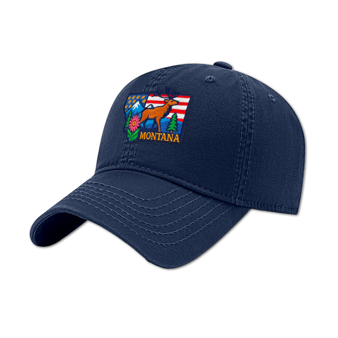 Montana Moose Mountain Baseball Cap for Outdoor Adventures