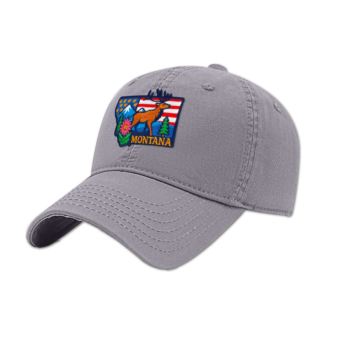 Montana Moose Mountain Baseball Cap for Outdoor Adventures