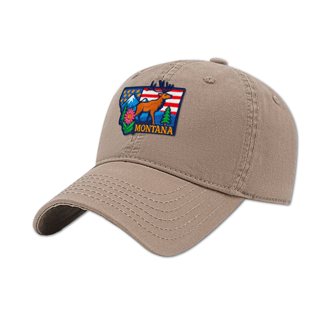 Montana Moose Mountain Baseball Cap for Outdoor Adventures