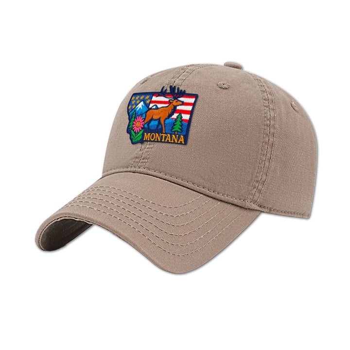 Montana Moose Mountain Baseball Cap for Outdoor Adventures