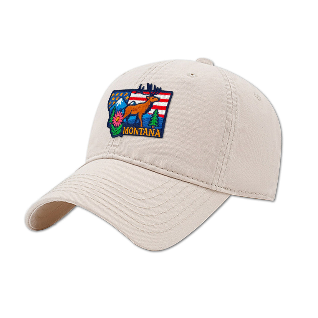 Montana Moose Mountain Baseball Cap for Outdoor Adventures
