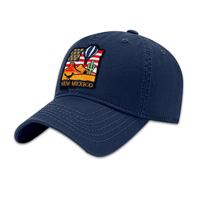 New Mexico State Embroidered Patch Baseball Cap – Southwest Desert Travel Souvenir Hat