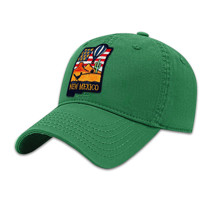New Mexico State Embroidered Patch Baseball Cap – Southwest Desert Travel Souvenir Hat
