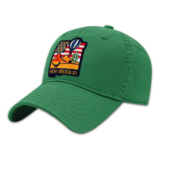 New Mexico State Embroidered Patch Baseball Cap – Southwest Desert Travel Souvenir Hat