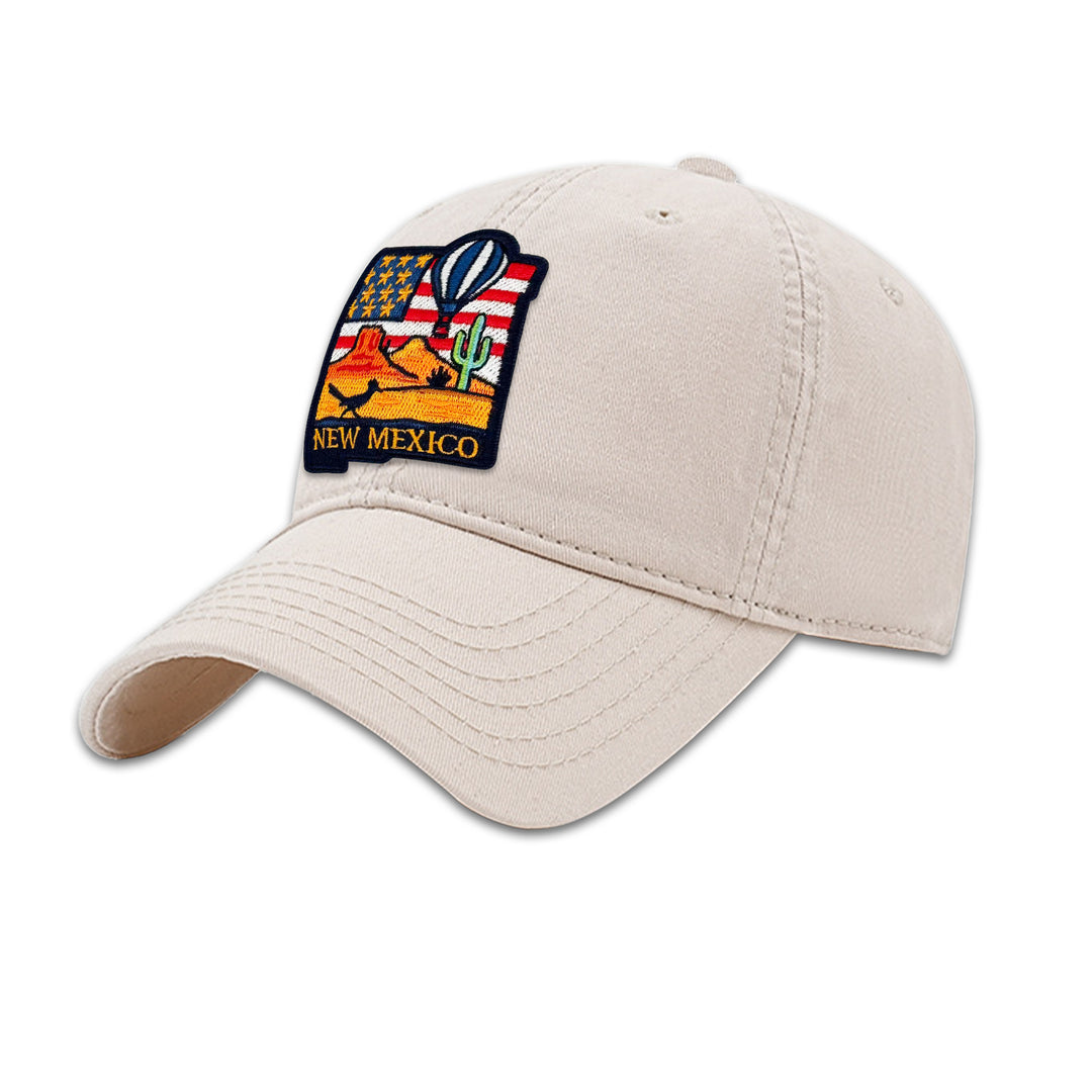 New Mexico State Embroidered Patch Baseball Cap – Southwest Desert Travel Souvenir Hat
