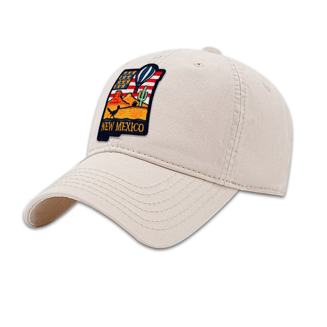 New Mexico State Embroidered Patch Baseball Cap – Southwest Desert Travel Souvenir Hat