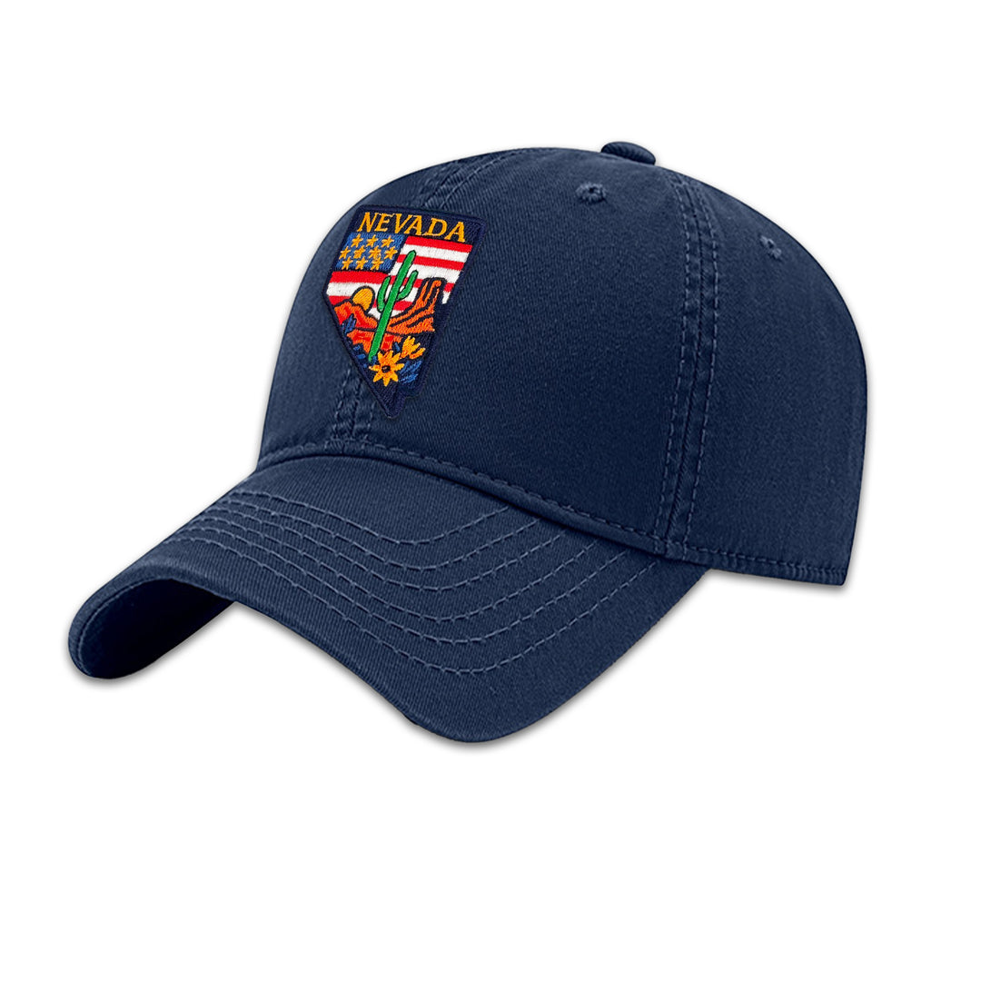 Nevada State Embroidered Patch Baseball Cap – Desert Travel Souvenir Hat