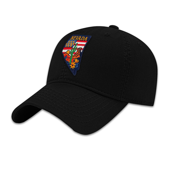 Nevada State Embroidered Patch Baseball Cap – Desert Travel Souvenir Hat