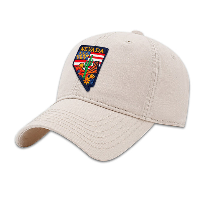 Nevada State Embroidered Patch Baseball Cap – Desert Travel Souvenir Hat