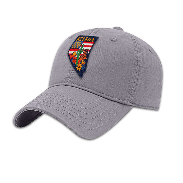 Nevada State Embroidered Patch Baseball Cap – Desert Travel Souvenir Hat