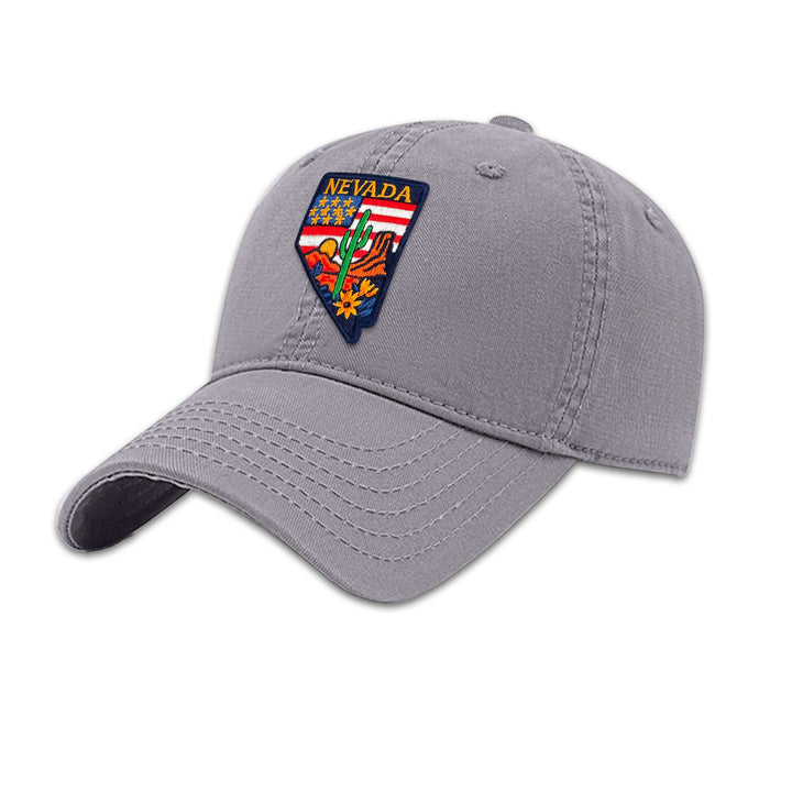 Nevada State Embroidered Patch Baseball Cap – Desert Travel Souvenir Hat