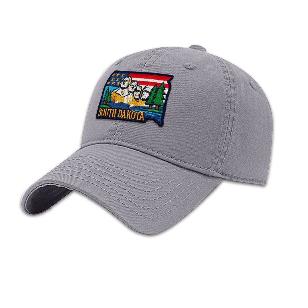 South Dakota Mount Rushmore Embroidered Patch Baseball Cap