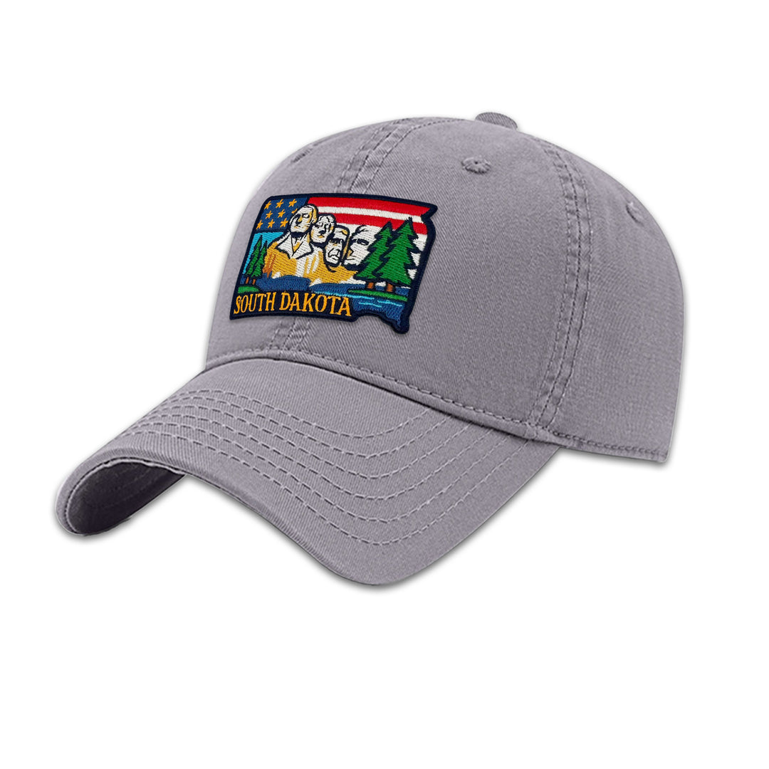 South Dakota Mount Rushmore Embroidered Patch Baseball Cap