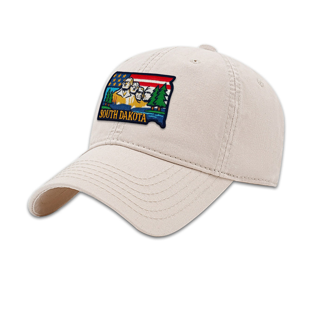 South Dakota Mount Rushmore Embroidered Patch Baseball Cap