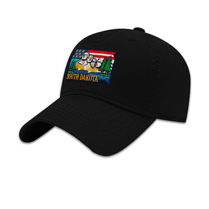 South Dakota Mount Rushmore Embroidered Patch Baseball Cap