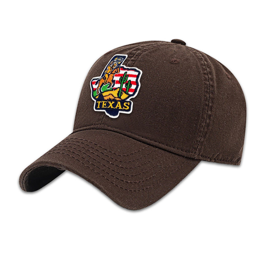 Texas State Embroidered Patch Baseball Cap – Western Travel Souvenir Hat