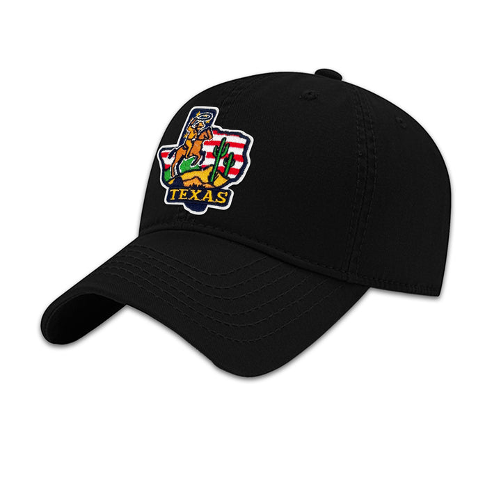 Texas State Embroidered Patch Baseball Cap – Western Travel Souvenir Hat