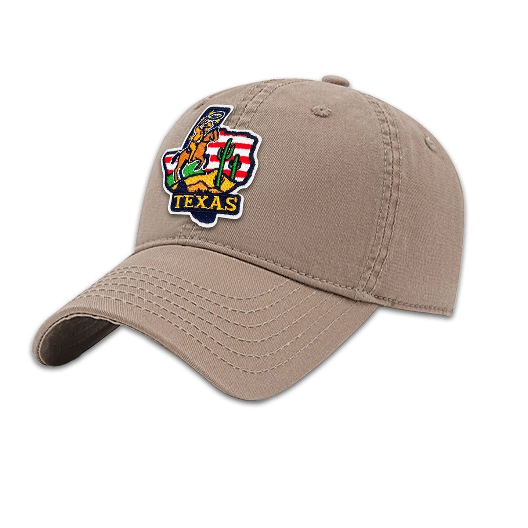 Texas State Embroidered Patch Baseball Cap – Western Travel Souvenir Hat