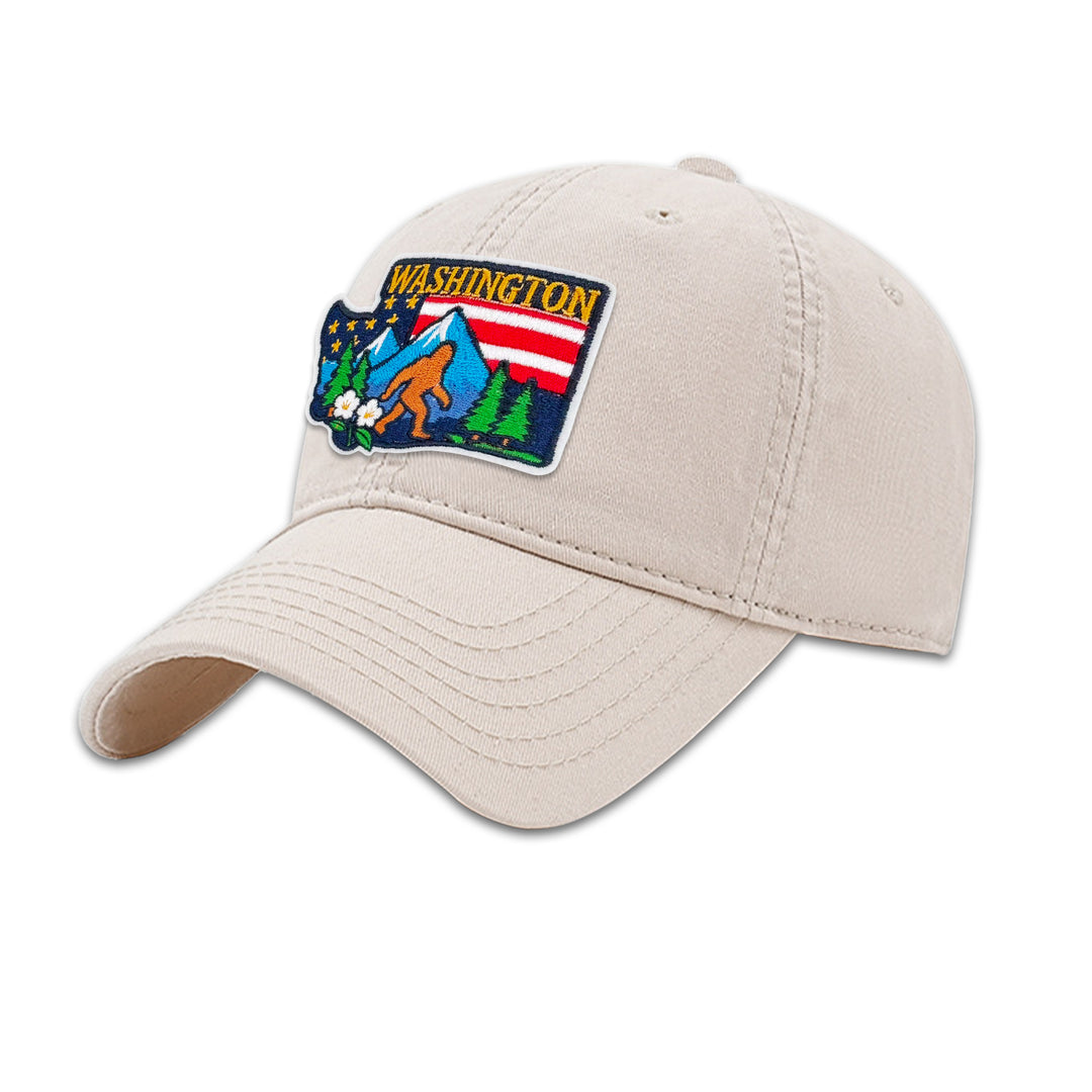 Washington State Embroidered Patch Baseball Cap – Pacific Northwest Adventure Souvenir Hat