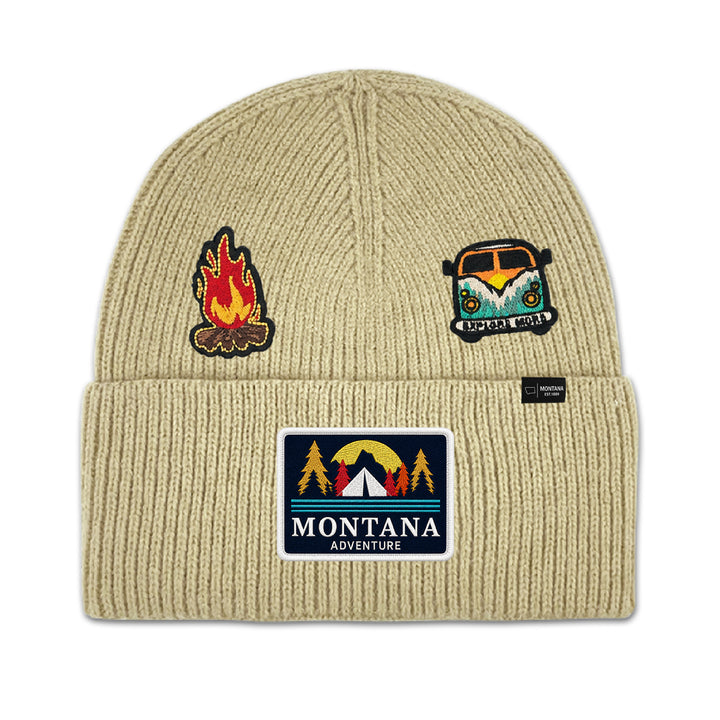 Montana Adventure Camping Knit Beanie for Outdoor Travel