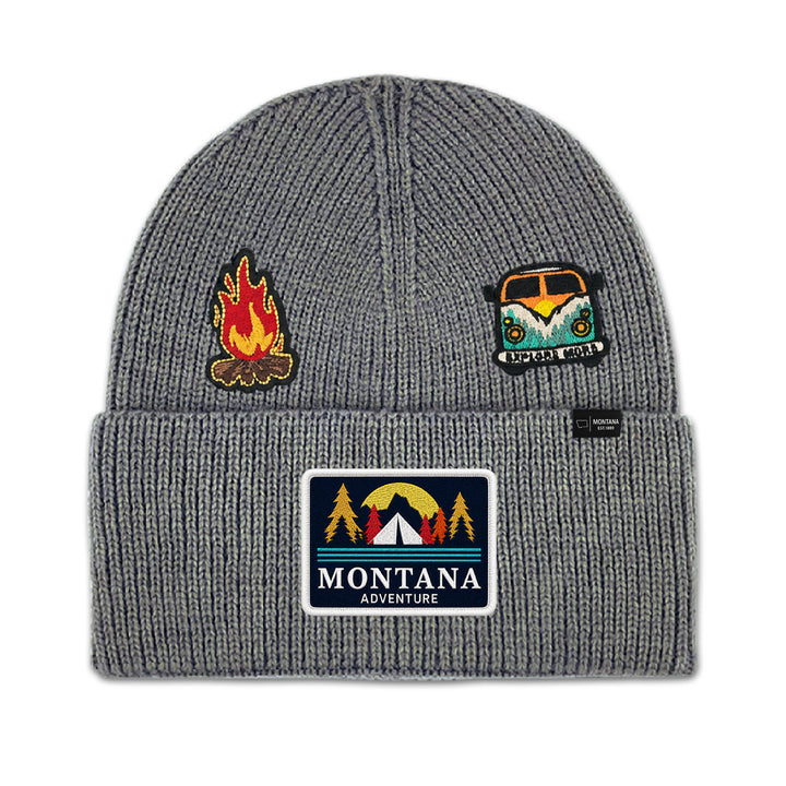 Montana Adventure Camping Knit Beanie for Outdoor Travel