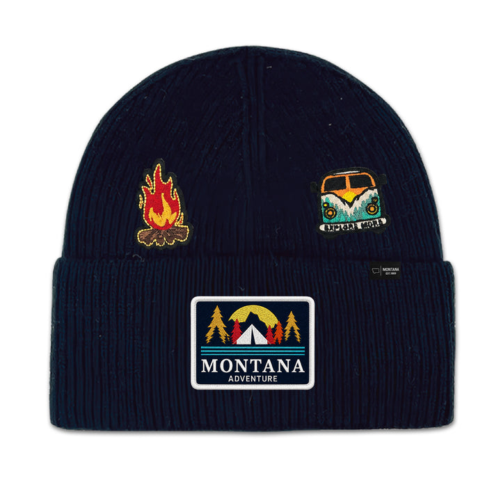 Montana Adventure Camping Knit Beanie for Outdoor Travel