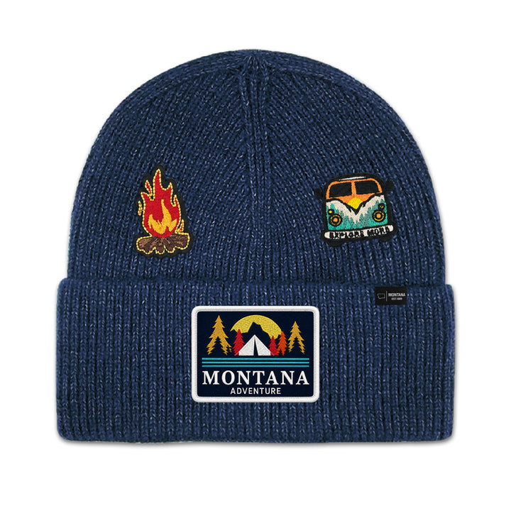 Montana Adventure Camping Knit Beanie for Outdoor Travel