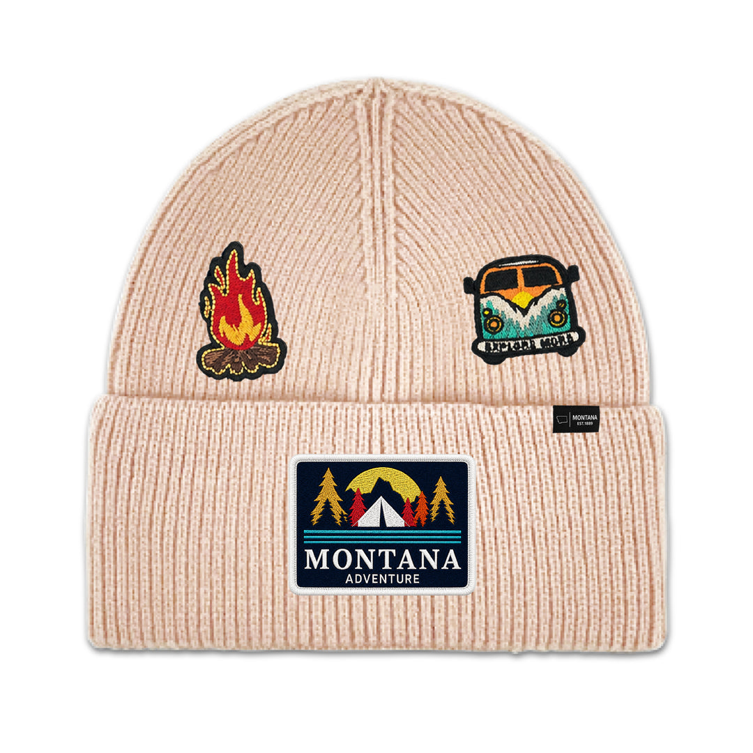 Montana Adventure Camping Knit Beanie for Outdoor Travel