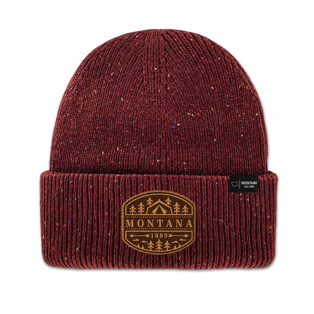Montana Outdoor Adventure Knit Beanie for Camping & Gift Shops