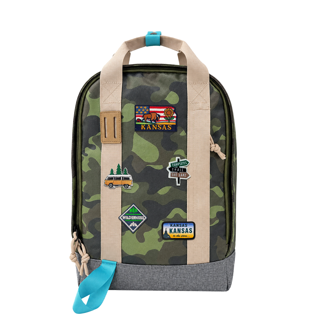 Kansas Prairie Explorer Laptop Backpack | Waterproof Travel & Outdoor Adventure Backpack for Gift Shops