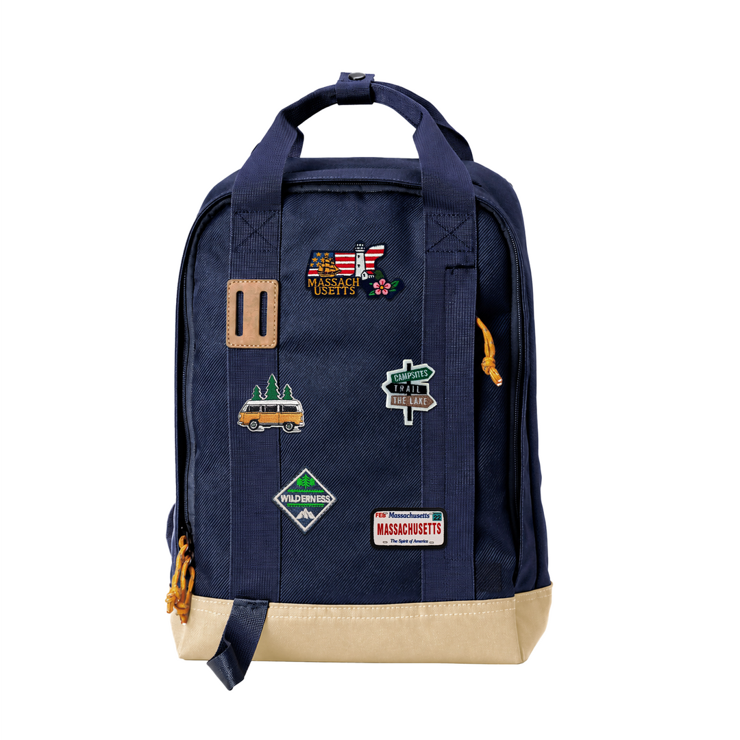 Massachusetts Coastal Heritage Laptop Backpack | Waterproof Travel & Commuter Backpack for Tourism Retailers