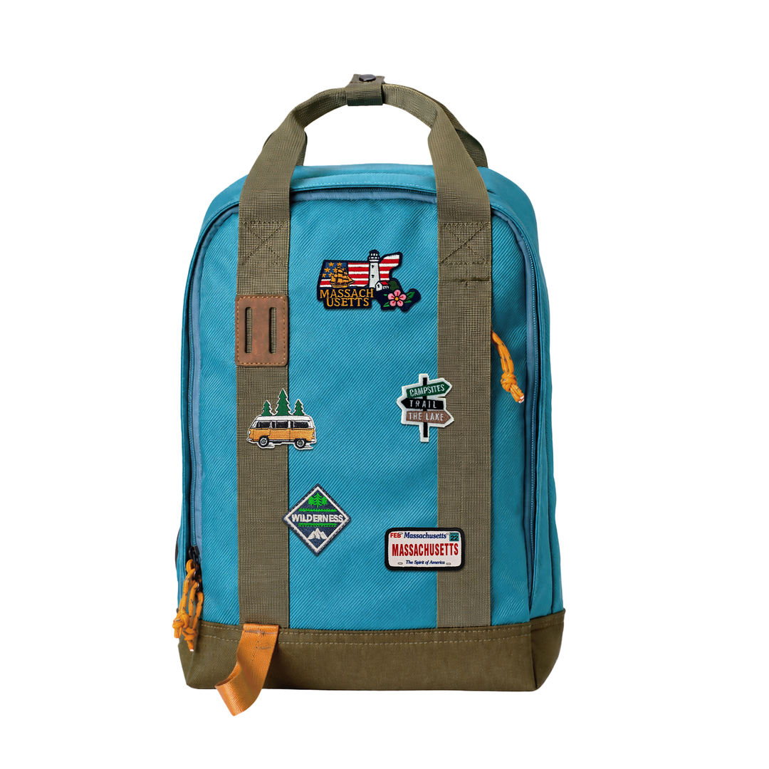 Massachusetts Coastal Heritage Laptop Backpack | Waterproof Travel & Commuter Backpack for Tourism Retailers