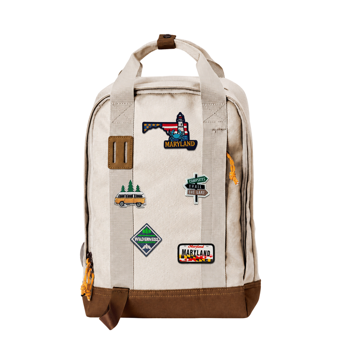 Maryland Chesapeake Coast Laptop Backpack | Waterproof Travel Backpack for Coastal & Heritage Gift Shops