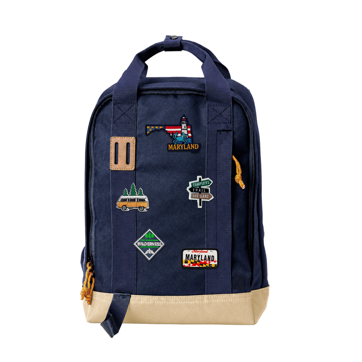 Maryland Chesapeake Coast Laptop Backpack | Waterproof Travel Backpack for Coastal & Heritage Gift Shops