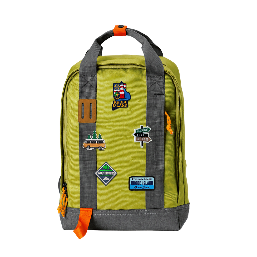 Rhode Island Ocean Heritage Laptop Backpack | Waterproof Coastal Travel Backpack for Seaside Gift Shops