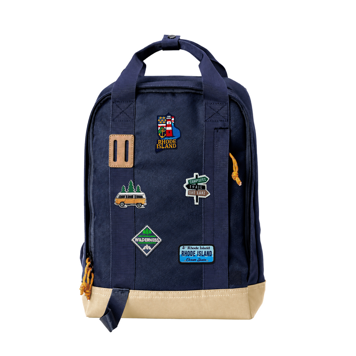Rhode Island Ocean Heritage Laptop Backpack | Waterproof Coastal Travel Backpack for Seaside Gift Shops