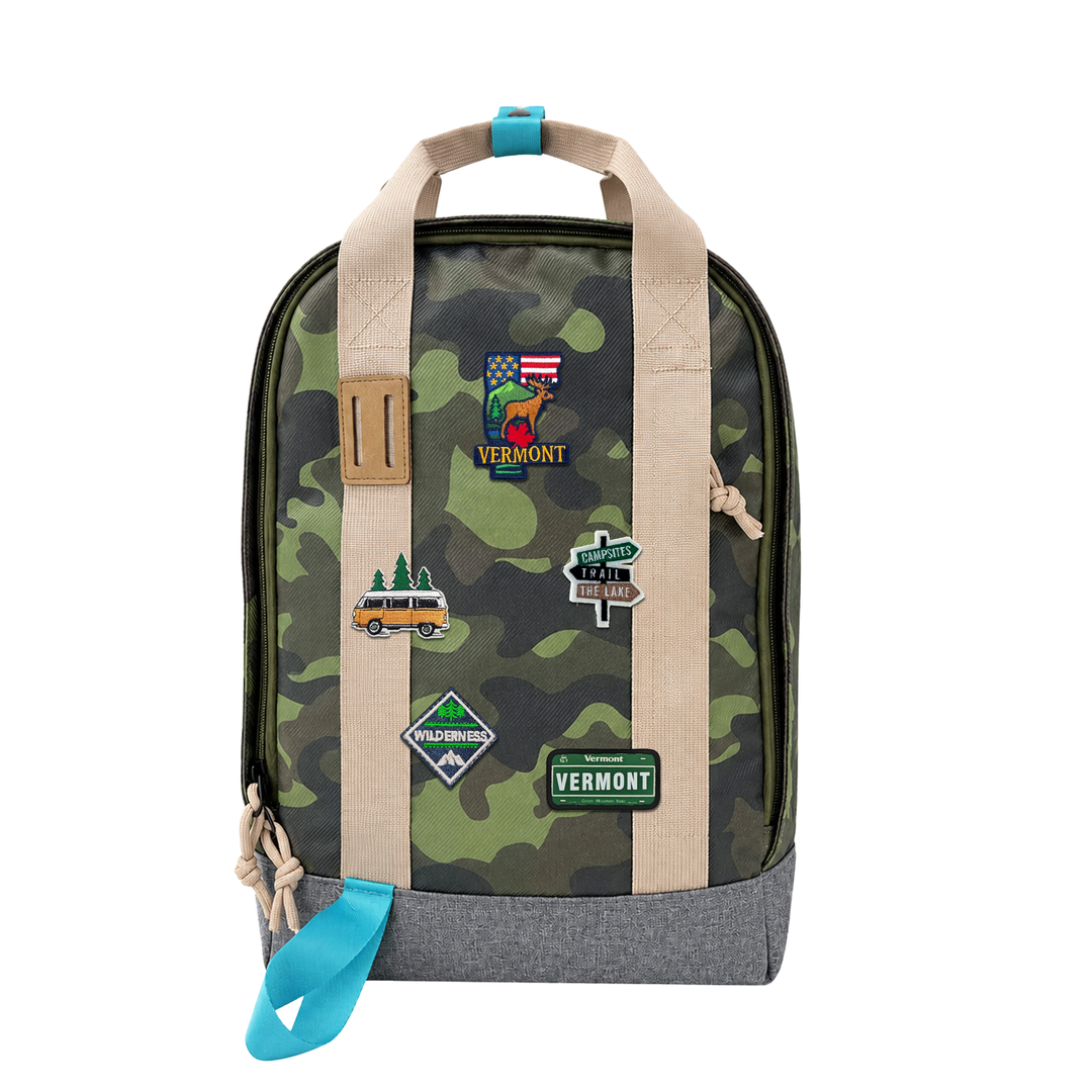 Vermont Green Mountain Laptop Backpack | Waterproof Outdoor Travel Backpack with State-Inspired Design