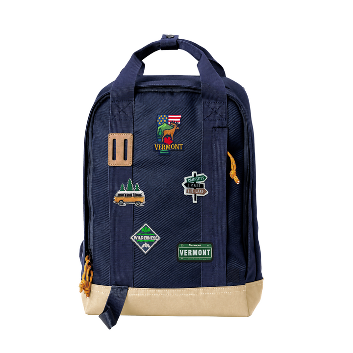 Vermont Green Mountain Laptop Backpack | Waterproof Outdoor Travel Backpack with State-Inspired Design
