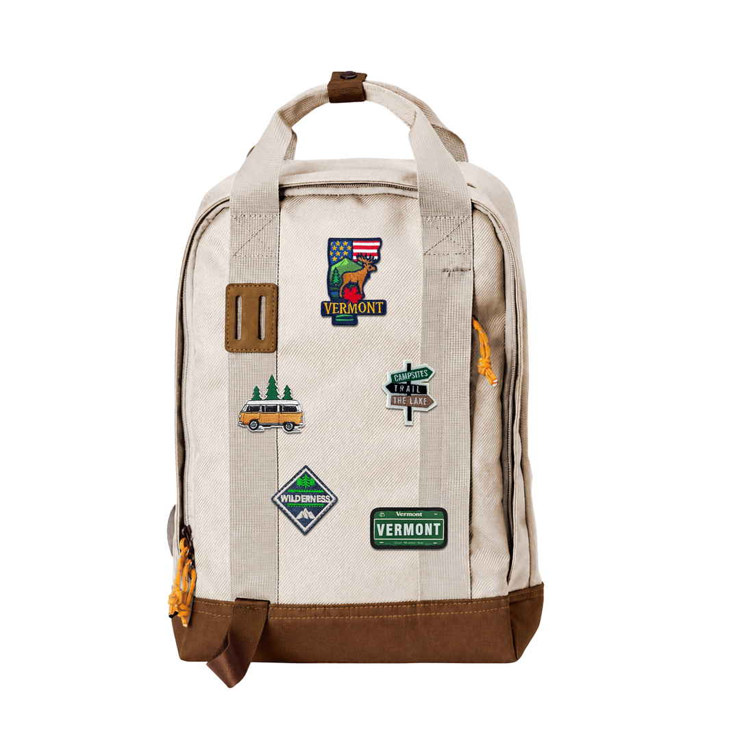 Vermont Green Mountain Laptop Backpack | Waterproof Outdoor Travel Backpack with State-Inspired Design