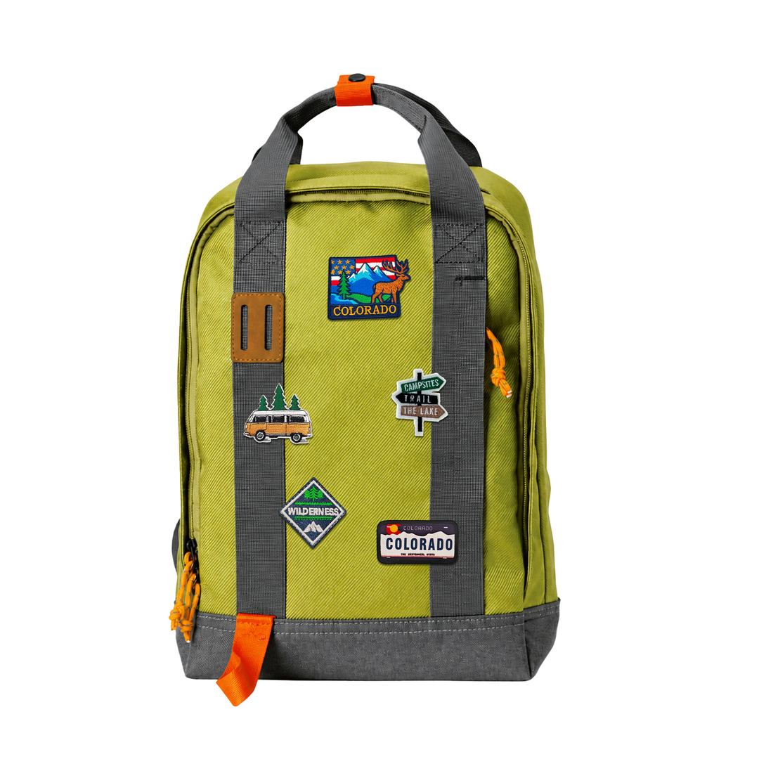 Colorado Adventure Patch Backpack – Outdoor Travel Daypack