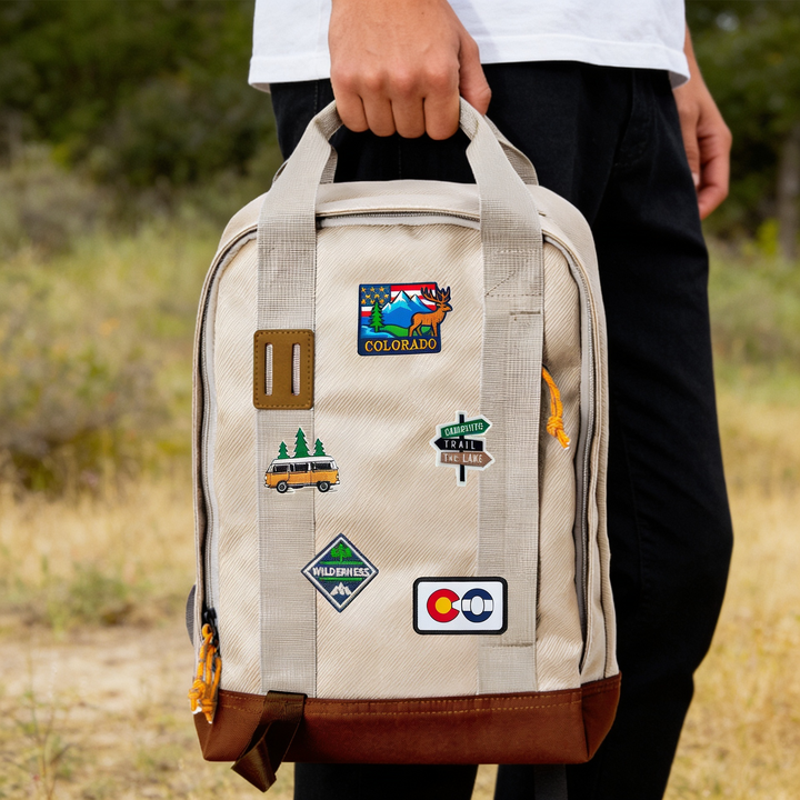Colorado Adventure Patch Backpack – Outdoor Travel Daypack